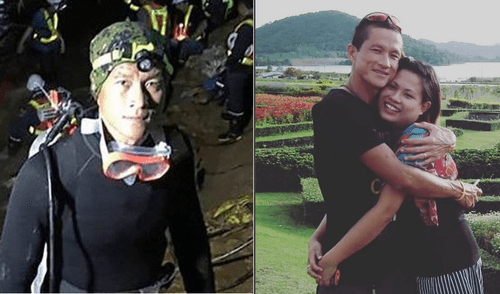 Tailandia: desgarradora despedida de la esposa a rescatista fallecido en la cueva [VIDEO]