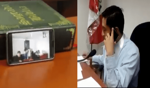 Cajamarca: Juez realiza audiencia vía WhatsApp con su celular [VIDEO]