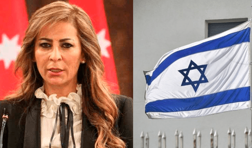 Ministra jordana causa la indignación de Israel por pisar su bandera