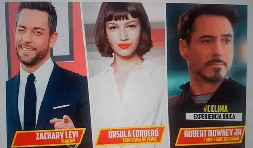 Comic Con Lima 2019: ¿Vendrán a Perú Robert Downey Jr, Zachary Levi y Úrsula Corberó?