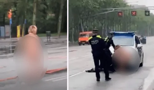 Mujer pasea desnuda por calles de España en plena cuarentena por COVID-19 [VIDEO]