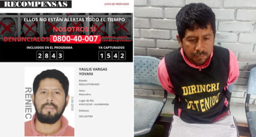 Capturan a uno de “Los más buscados” sospechoso de secuestrar a su expareja. Capturan a uno de “Los más buscados” sospechoso de secuestrar a su expareja.