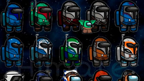 Hitmane comenta que todos las skins de The Mandalorian para Among Us fueron trabajadas en Pain 3D. Foto: Hitmane Among Us: fan crea una espectacular colección de skins de The Mandalorian
