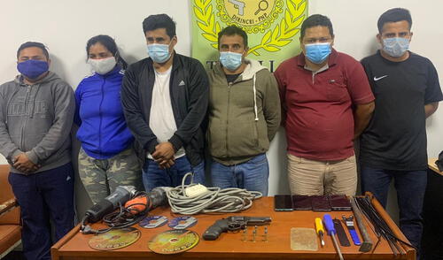 La captura estuvo a cargo de efectivos policiales de la Sección de Robos de la División de Investigación Criminal de Trujillo.