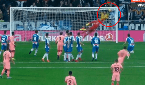 Barcelona vs Espanyol: magistral tiro libre de Messi para el 1-0 [VIDEO]