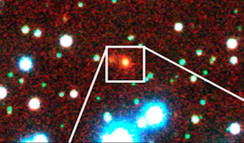 Las señales de radio fueron rastreadas hasta una galaxia a 500 millones de años luz de la Tierra. Imagen: CNN.