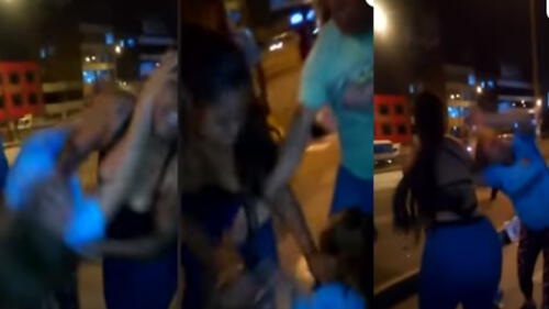 Ate: venezolana y peruana se agarran a golpes en plena vía pública [VIDEO]