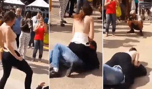 En viral de YouTube: se cansó de acosador y le dio lección frente a transeúntes [VIDEO]