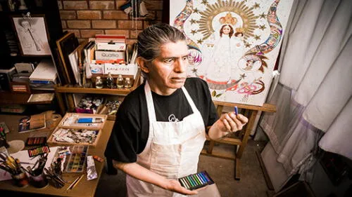 El nuevo lienzo de “Jolu” Barriga: “La fiesta de la mamita” El nuevo lienzo de “Jolu” Barriga: “La fiesta de la mamita”
