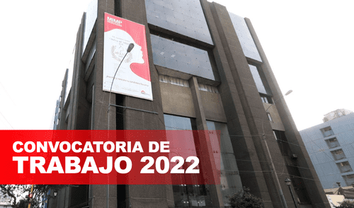 Ministerio de la Mujer Convocatorias 2022: la postulación es el 14 y 16 de noviembre.