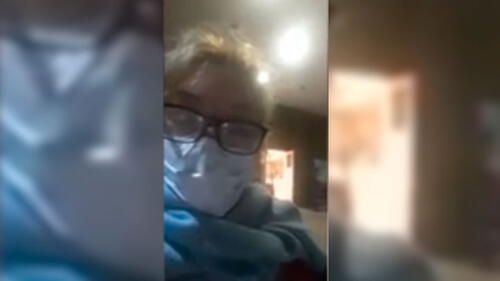 La mujer grabó el video desde las 4 a. m. (Fuente: Facebook)