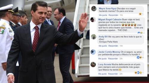 Facebook: Peña Nieto realiza emotiva despedida, pero usuarios lo trolean sin piedad