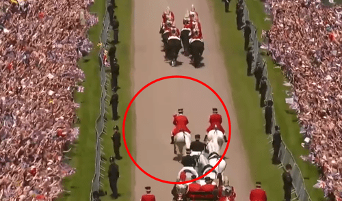 Caballo real pone en aprietos a su jinete en plena boda del príncipe Harry [VIDEO]