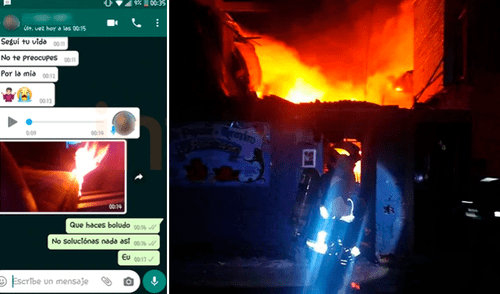 Discutió con su mamá y en venganza incendió la quinta donde vivían; le mandó una foto por WhatsApp