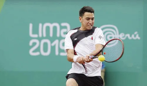 Luchado. El peruano mejoró en el segundo set, pero no pudo ante la fortaleza de Jarry.