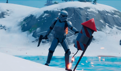 Fortnite: fuegos artificiales congelados