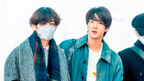 BTS suele usar máscaras para ingresar al aeropuerto