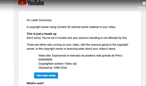 Vía YouTube: youtuber mexicano 'Luisito Comunica' acusó a CNN Chile de robarle sus vídeos Vía YouTube: youtuber mexicano 'Luisito Comunica' acusó a CNN Chile de robarle sus vídeos