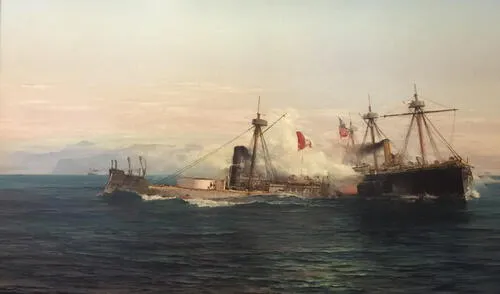 Se confirma el sensible fallecimiento de Miguel Grau y la captura del BAP Huáscar a manos del ejército chileno