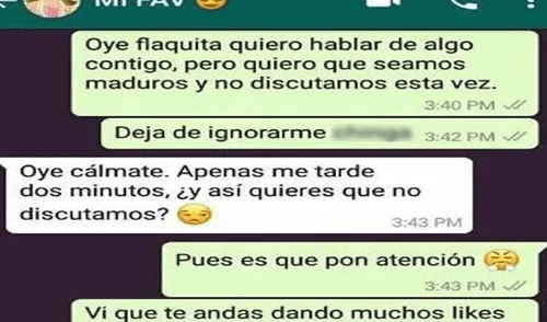 WhatsApp: Novio celoso reclama a chica y ella lo pone en su lugar WhatsApp: Novio celoso reclama a chica y ella lo pone en su lugar