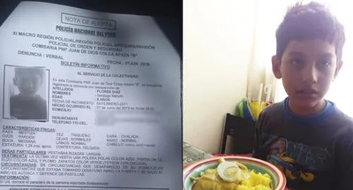 Buscan intensamente a niño con autismo que desapareció en Arequipa 