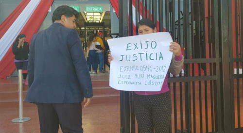 madre pide justicia, Tacna