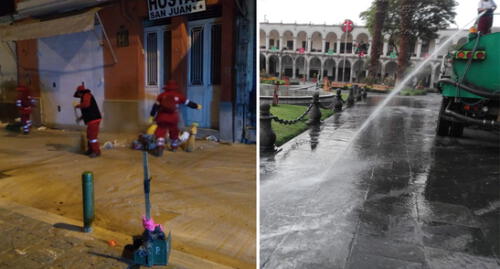 Festejos por Año Nuevo dejaron 110 toneladas de basura en el Cercado de Arequipa.