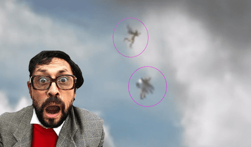 Facebook viral: pillan a supuestos ángeles surcando el cielo y los graban [VIDEO]
