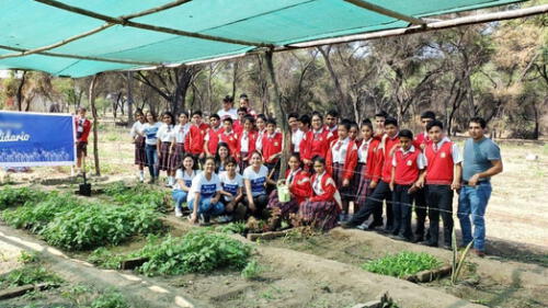 Escolares recibieron charla y sembraron plantas ornamentales. Escolares recibieron charla y sembraron plantas ornamentales.