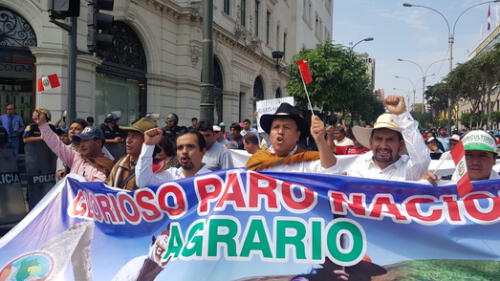 Conveagro: Un millón de agricultores acatan paro nacional en 15 regiones del país [Fotos]