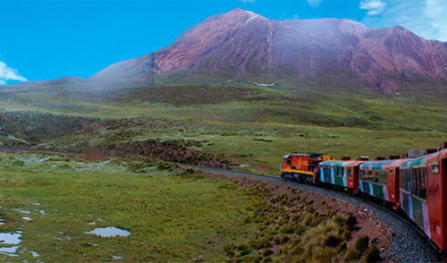 Tren turístico Lima-Huancayo-Lima.