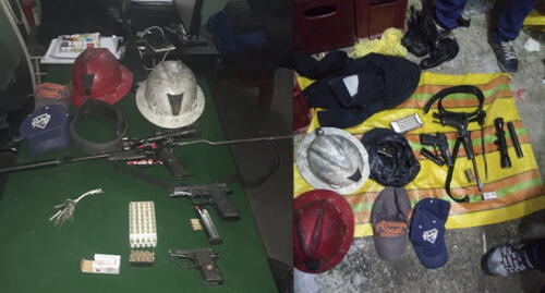 Hallan armas de fuego en local nocturno de La Rinconada en Puno