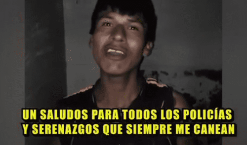 Delincuente detenido: “Un saludo para todos los policías que siempre me ‘canean’” [VIDEO]