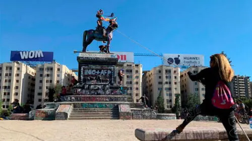 Plaza Italia. Foto: BioBio Chile. Chile.