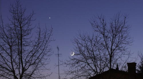 La Luna y Venus aparecen juntos en el cielo y ofrecen espectáculo [FOTOS Y VIDEO]
