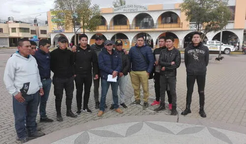Huancayo: serenos del distrito de Pilcomayo realizan plantón por falta de pago 