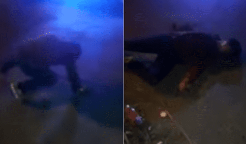 YouTube: policías aterrados por un hombre "poseído" en la calle [VIDEO]