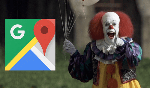 Google Maps: Captaron a "Pennywise" el payaso y miles tienen miedo [FOTOS]