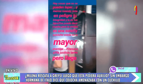 Milena Zárate "rescata" a su hermana tras pedir auxilio por maltrato de su esposo [VIDEO]