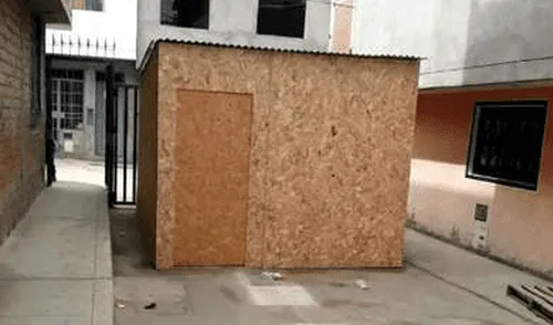 La construcción de madera que causa polémica en San Juan de Miraflores. La construcción de madera que causa polémica en San Juan de Miraflores.