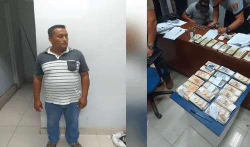 Tumbes: cae piurano con más de 76 mil soles en el puesto de Carpitas Tumbes: cae piurano con más de 76 mil soles en el puesto de Carpitas