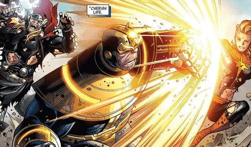 Avengers 4: Thanos cae ante la fuerza de Capitana Marvel en fotos virales