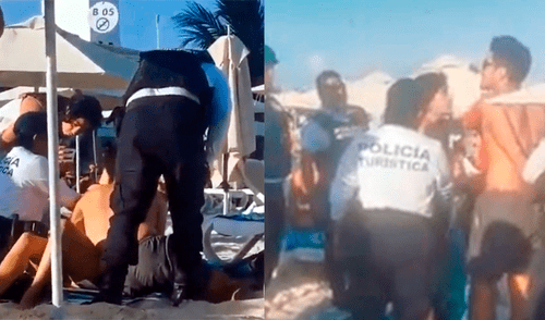 Arrestan a pareja de turistas por no consumir los servicios de una playa [VIDEO]