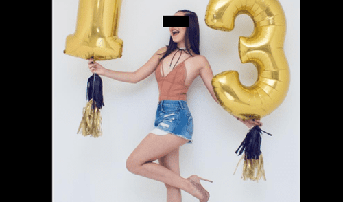 Polémica en Facebook por menor de 13 años que se viste como adulta 