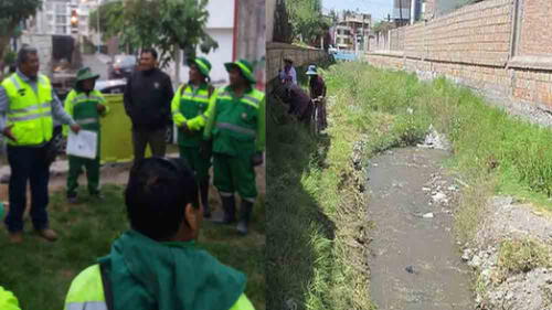 Retiran basura y escombros en Yanahuara tras inicio de lluvias en Arequipa Retiran basura y escombros en Yanahuara tras inicio de lluvias en Arequipa