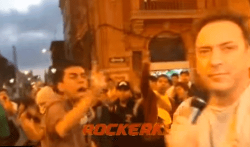 Carlos Galdós fue insultado durante la marcha contra el indulto a Fujimori [VIDEO]