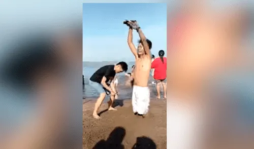 Facebook: joven asiático imita a ‘muñeco inflable’ y causa risas en miles de usuarios [VIDEO]