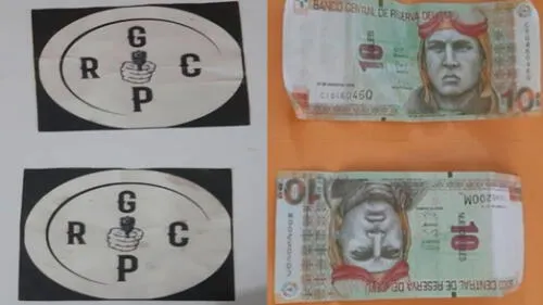 Adolescente permanece en la comisaría y llevaba el dinero y stickers de banda delincuencial.