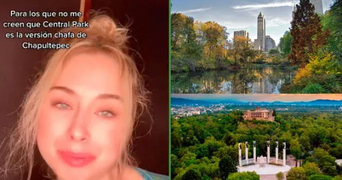 El metraje acumula más de un millón de reproducciones. Foto: captura de TikTok Joven asegura que el Central Park de Nueva York es la “versión chafa” de Chapultepec