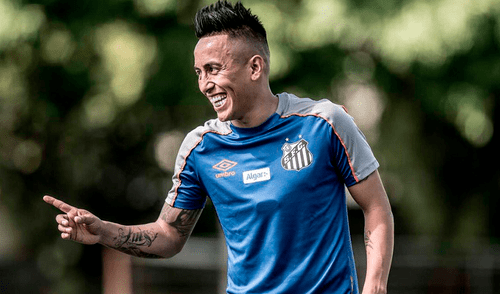 Presentación de Christian Cueva con el Santos FC fue suspendida Presentación de Christian Cueva con el Santos FC fue suspendida